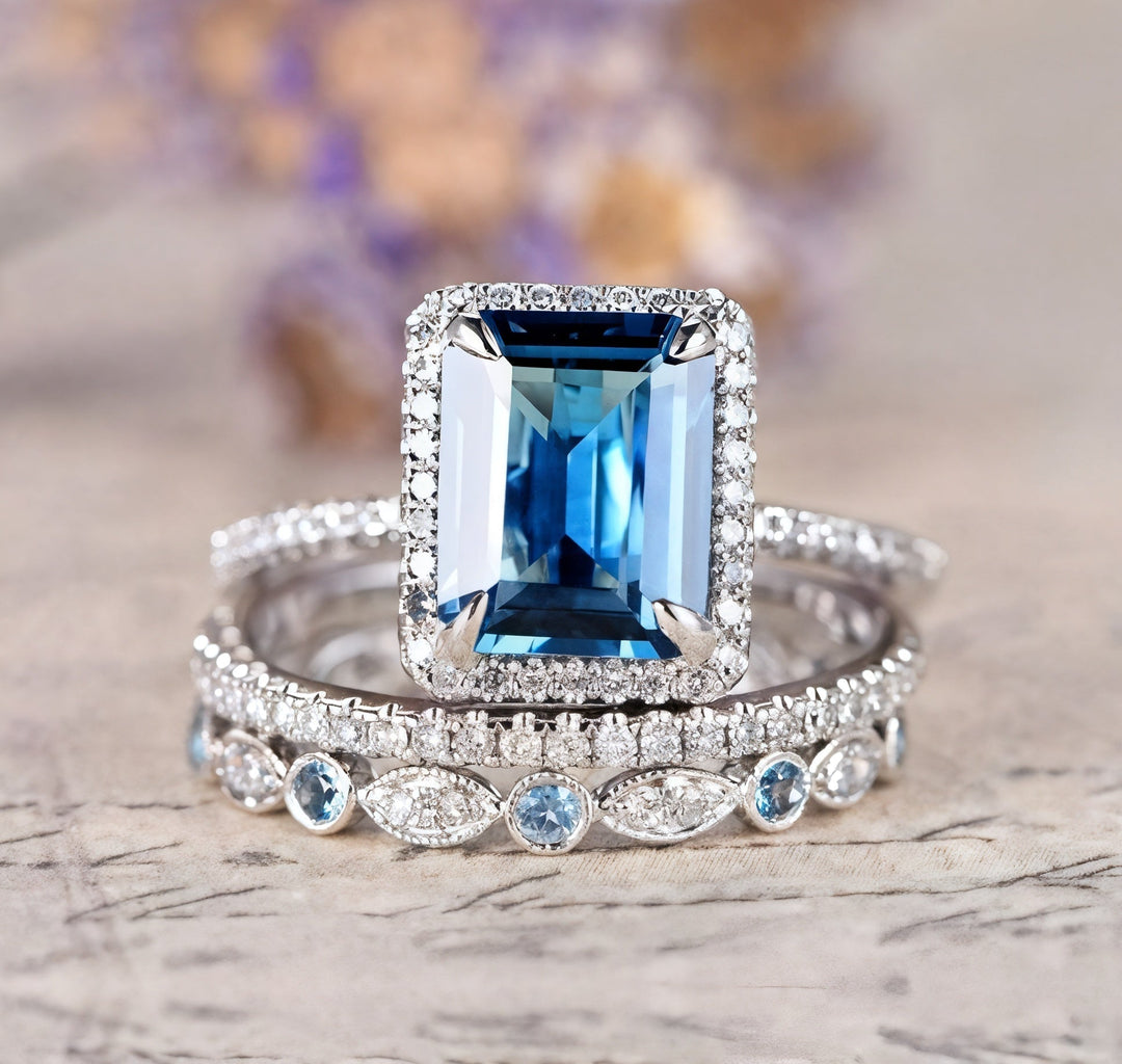 Maya™ - Vintage Turquoise Ring Set