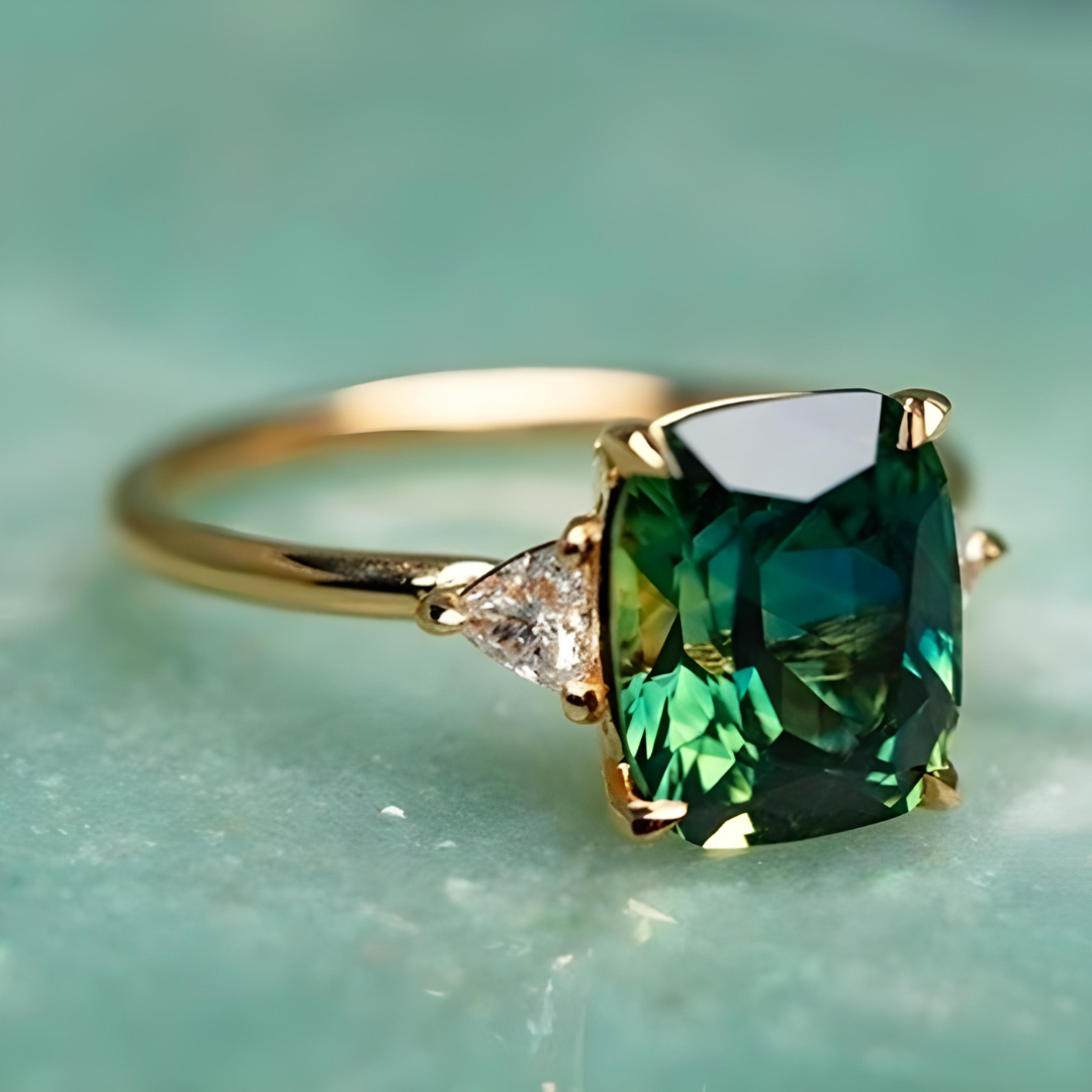 Claire™ - Green Zirconia Ring